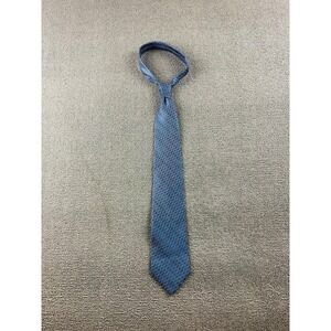 Vintage Calvin Klein Designer Tie Men Blue Silk Striped USA Made Formal Preppy